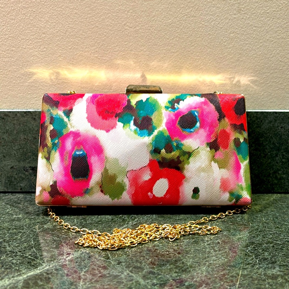 Floral small evening clutch/bag.